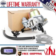 Carburetor For Honda Gx160 Gx168 GX140 Gx120 Gx200 5.5 6.5hp w/Fuel Pipe&Gasket