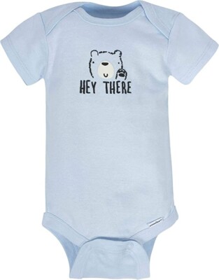 Gerber Rompertjes voor baby's, set van 8, uniseks, met korte mouwen Gerber Rompertjes voor baby's, set van 8, uniseks, met korte mouwen