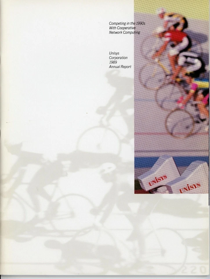 Unisys Corporation 1989 Informe Anual Accionistas Tecnología Computadoras Fotos Foto 2 de 4