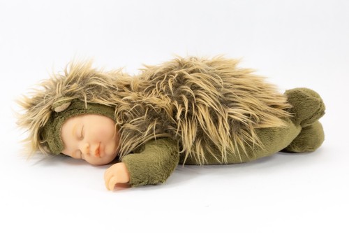 Anne Geddes Sleeping Baby Hedgehog Soft Plush Doll Toy 23cm Vintage 1999 VGC