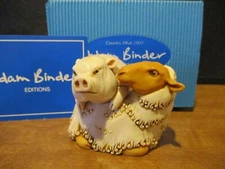 Harmony Kingdom Artist Adam Binder A Country Affair Piggy Back Pig on Sheep SGN
