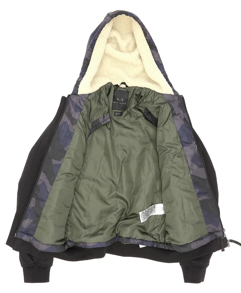 Armani Exchange V6519 Convertible Jacket With Geo Camo Vest Men's Size Small - Image 2 of 3