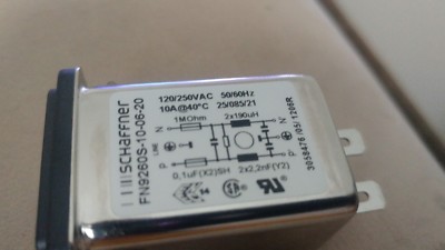 Schaffner Power Line Filter FN9260- 10 Amps 125/250 VAC