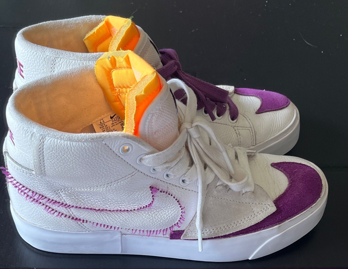 男女! Nike☆ SB Blazer Mid Edge Lakers 'レイカーズ ' Unisex Nike SB Blazer Mid Edge Lakers Men's 6.5 Womens 8