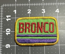 Ford Bronco Green  Purple Vintage Embroidered Sew On Patch 2"x3"