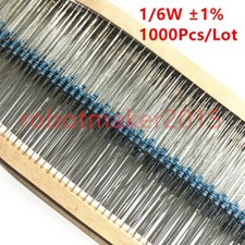 1000Pcs 1/8W 1/6W Metal Film Resistor 1 56 120 150 180 470 680 1-910 Ohm