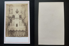 Maitre-Autel, intérieur d'église Vintage albumen print CDV.  Tirage album