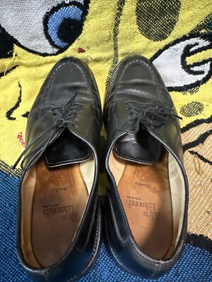Vtg ALLEN EDMONDS BRADLEY MADE IN USA SPLIT TOE DRESS SHOE Sz 9D