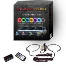 RGB Multi Color Bluetooth LED Halo kit for 1997-2002 Ford Expedition Headlights