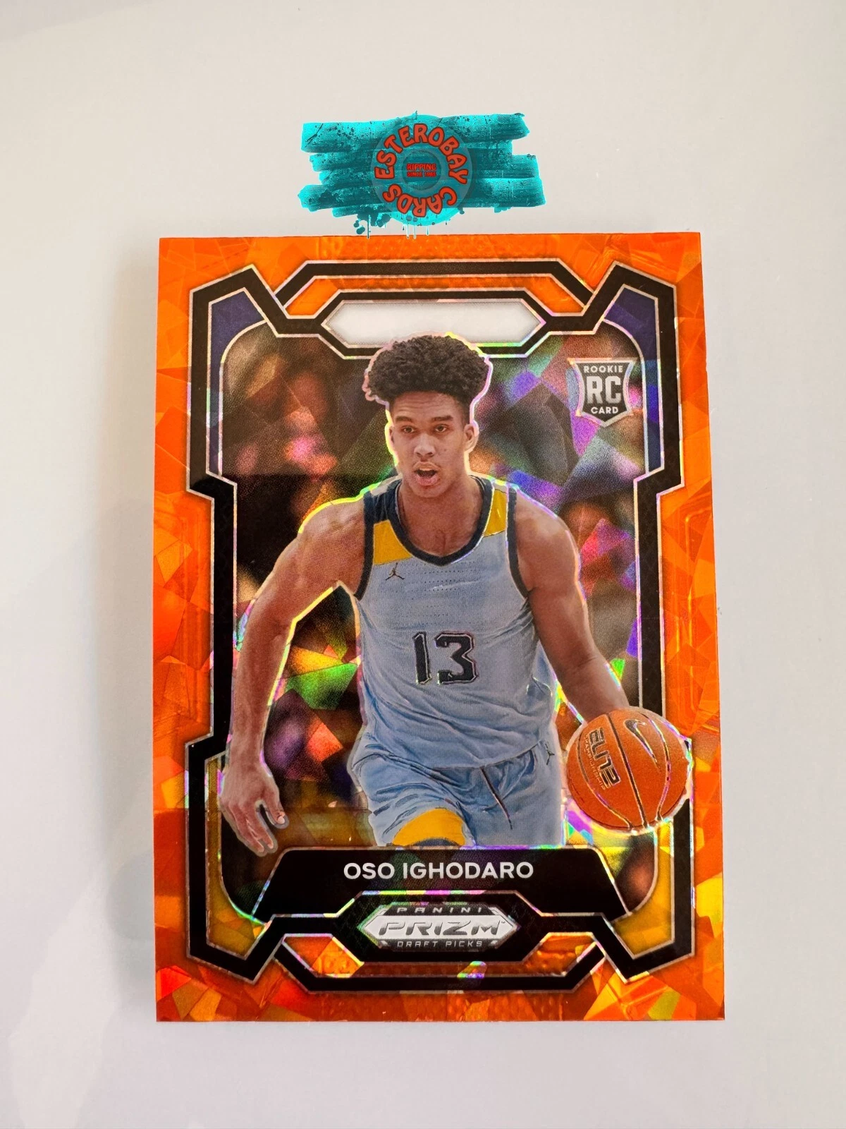 Oso Ighodaro 2024 Prizm Draft Picks #18 Rookie Orange Ice RC Marquette