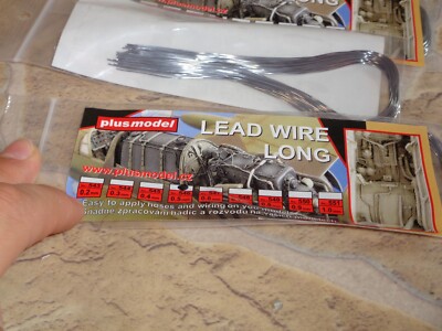 3x PLUSMODEL 546 B-24 Lead wire Long 0.5mm  NEU OVP