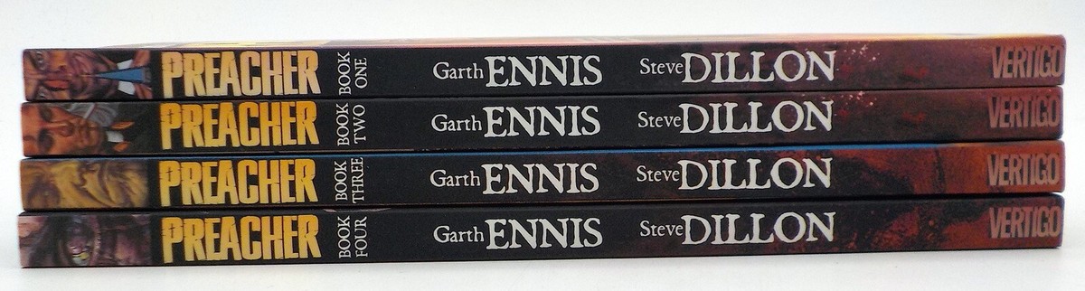 PREACHER Garth Ennis Steve Dillon 4 Volume Set Vertigo #1-2-3-4