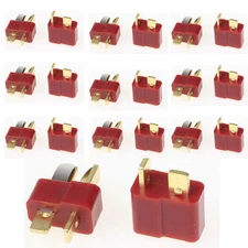 10Pairs Ultra T Plug Male&Female Deans Style Antiskid Connectors (US SELL SHIP)