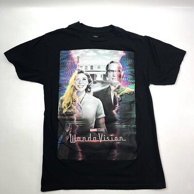 Marvel Studios Wanda Vision Scarlet Witch Black Printed T-Shirt Men's Size S