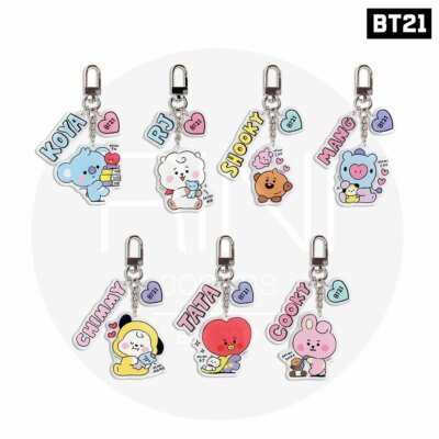 BTS BT21 Official Goods Baby Acrylic Keyring Little Buddy Ver + Tracking Number