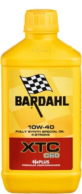 Bardahl - Engine Oil XTC C60 10W-40 for Motorcycle 4 Times,100% Synthetic,2 Ltr