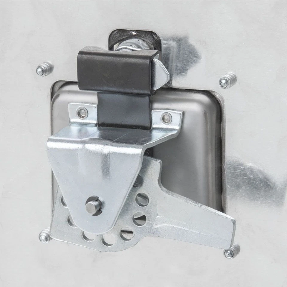 UWS Universal Rear Bright Aluminum 48" Single Door Top Side Mount Truck Tool Box Foto 4 de 4