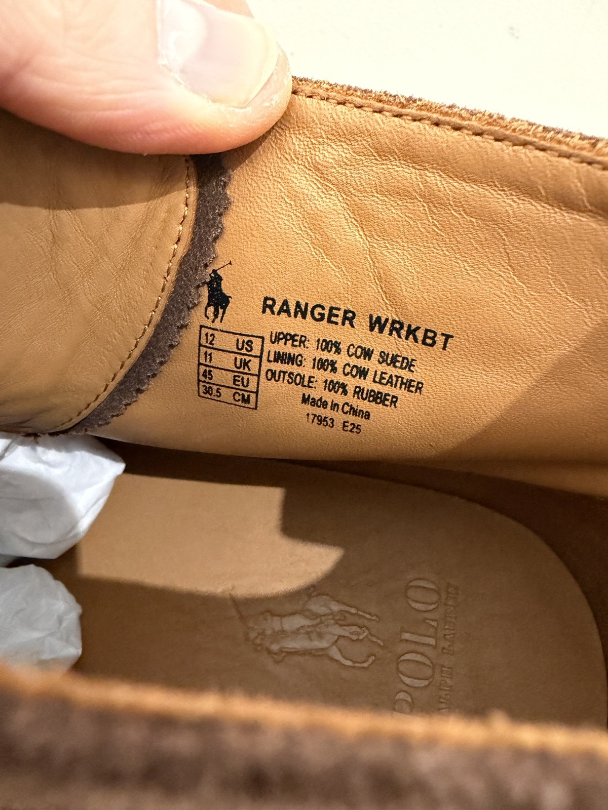 Ralph Lauren Men’s Ranger Boots – Dark Brown Leather (UK 11) New in Box RRP £249 image 8