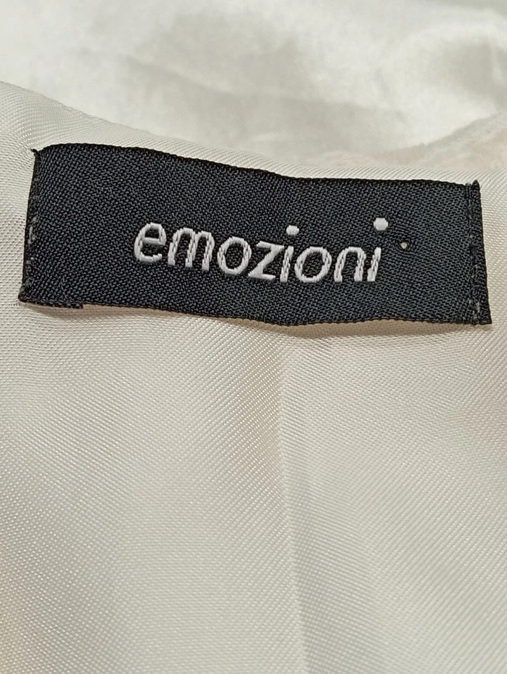 EMOZIONI Vestido tipo overol Mujeres Vestido Talla EU 38 blanco puro look casual - Imagen 4 de 4