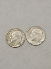 1963-D 1964-D Roosevelt Dimes 90% Silver Mixed Condition Mint Denver R25