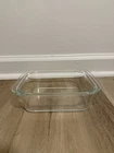 Pyrex #603-B Clear Glass Refrigerator Dish 8x6 Inches 1.2L Vintage