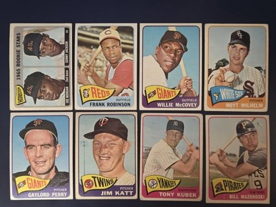 1965 Topps Baseball Cards Partial Complete Set Lot of 66 Different NICE SEE PICs