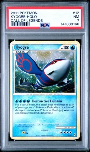 Kyogre #12 PSA 7 NM Holo Call of Legends Pokemon Card 🔥🔥