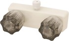 American Motorhome RV Shower Tap - Cream With Smoked Handles u-ycjw53vbbe