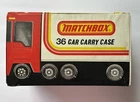 Vintage 1978 Matchbox 36-Car Carry Case, Truck Shaped, Missing One Plastic Tray