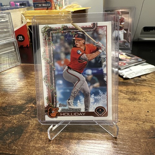 2025 Topps Holiday Baltimore Orioles Jackson Holliday Cookie Rückseite Karte - Bild 1 von 2