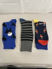 Lot If 3 Pairs Men s Novelty Socks One Size Fits Most