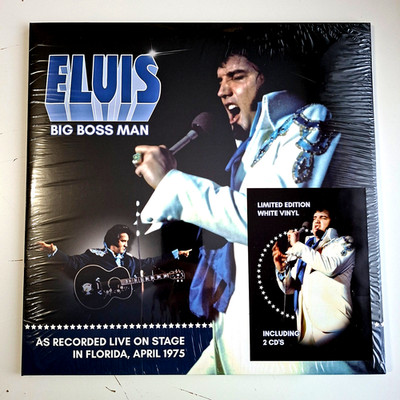 Elvis Presley - Big Boss Man - Live On Stage In Florida  / WHITE 2 LP + 2 CD Set