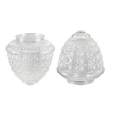 Aspen Creative 23602-02, Clear Pineapple Glass Shade For Lighting fixture/Pen...