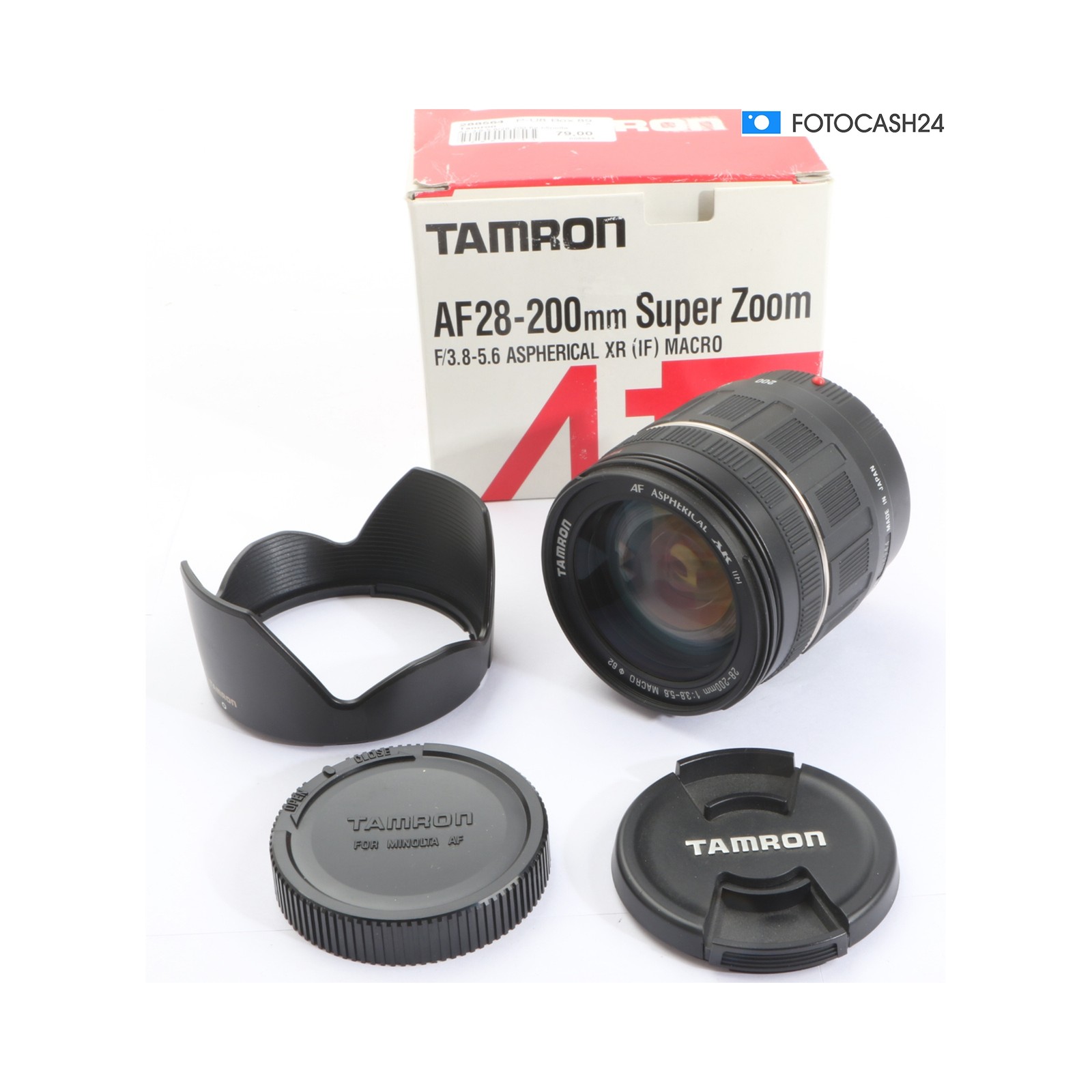 Tamron AF 3.8-5.6/28-200 For Minolta + Top (288564)