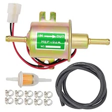 Universal Electric Fuel Pump Kit 12V (3-6PSI) inline Low Pressure Fuel Pump 