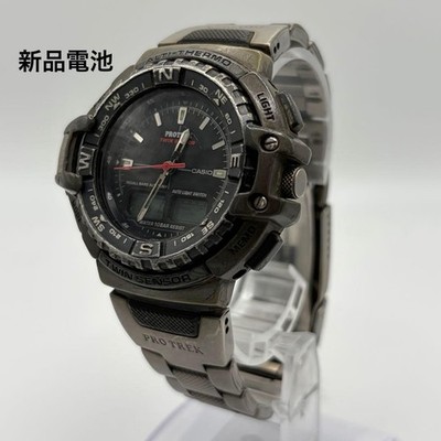 Casio Pro Trek PRT-700 Twin Sensor Digital Men's Watch Used Working