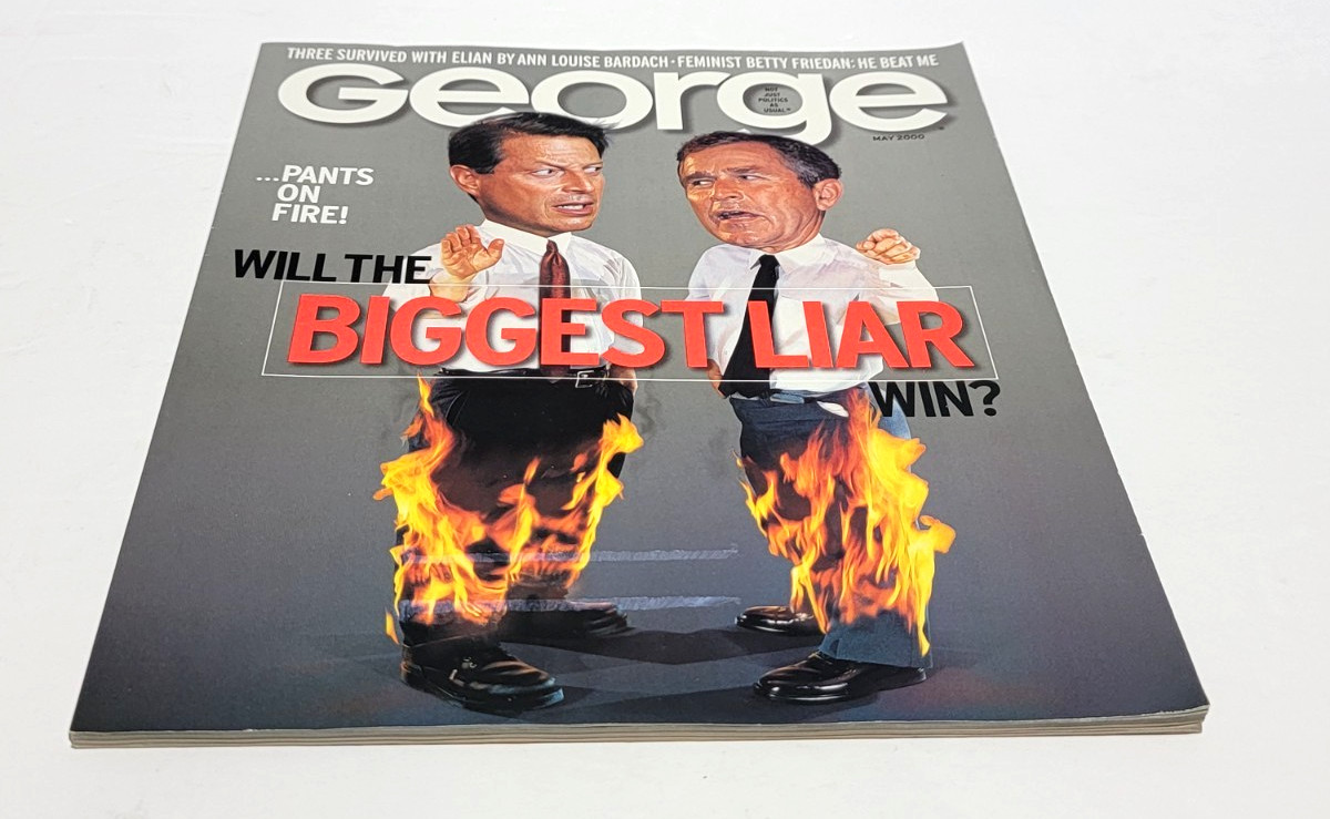 George Magazine JFK Jr. May 2000 Bush V. Gore Biggest Liar