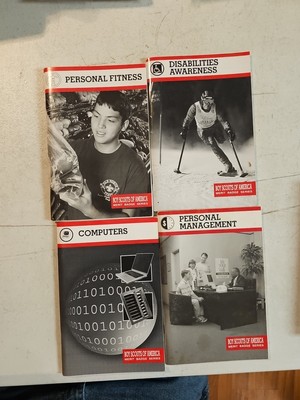 Lot Of 4 Boy Scouts Merit Badge Series Books. Computers, Personal Fitness & More