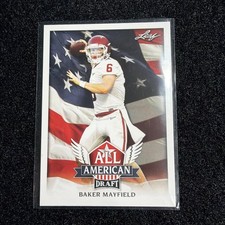 BAKER MAYFIELD ROOKIE CARD RC* OKLAHOMA SOONERS #6 BROWNS 2018 Leaf Draft #AA-02. rookie card picture