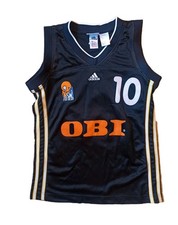 Adidas DBB Germany Vintage Jersey 90s #10 Basketball Jersey Black S