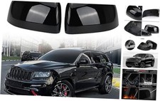 Glossy Direct Replacement Mirror Cover for 2011-2022 Jeep Grand Cherokee Black