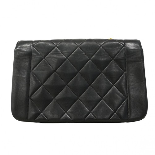 Auth [6ed4030-h] CHANEL Shoulder Bag Diana ChainShoulder Lambskin Black Gold... - Picture 14 of 14