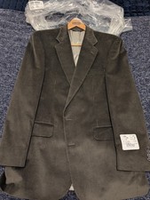 VINTAGE Lands End Mens 44 Long Green Corduroy Blazer Sport Coat Jacket New