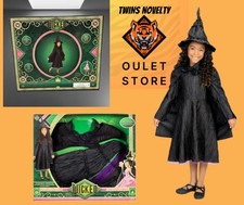 Universal's Wicked Deluxe Elphaba Black Dress  Accessories Girl Child Dress up