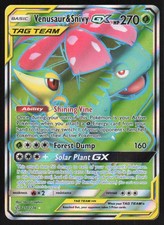 Venusaur & Snivy GX (Full Art) Holo 210/236 NM SM - Cosmic Eclipse Pokemon Card on eBay