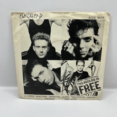 THE EUROPEANS - Acid Rain - UK 1984 freebie 2-track 7'' Vinyl Single