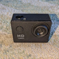 Sports Cam 1080P Full HD 2.0 Inch Screen Waterproof 30M Action Camera Black