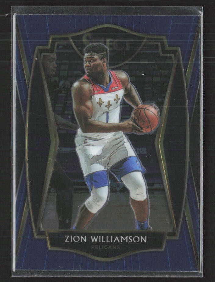 2020-21 Panini Select #126 Zion Williamson Blue New Orleans Pelicans (JT)