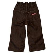 Vintage 70s Toddler Health Tex Kidproof Brown Flared Pants 2T