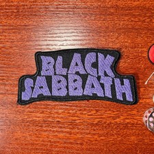 Black Sabbath Patch Heavy Metal Rock Band Ozzy Embroidered Iron On 4.25x2
